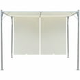 thumbnail image 2 of vidaXL Garden Pergola with Retractable Roof 118.1" Anthracite/Cream White, 2 of 6