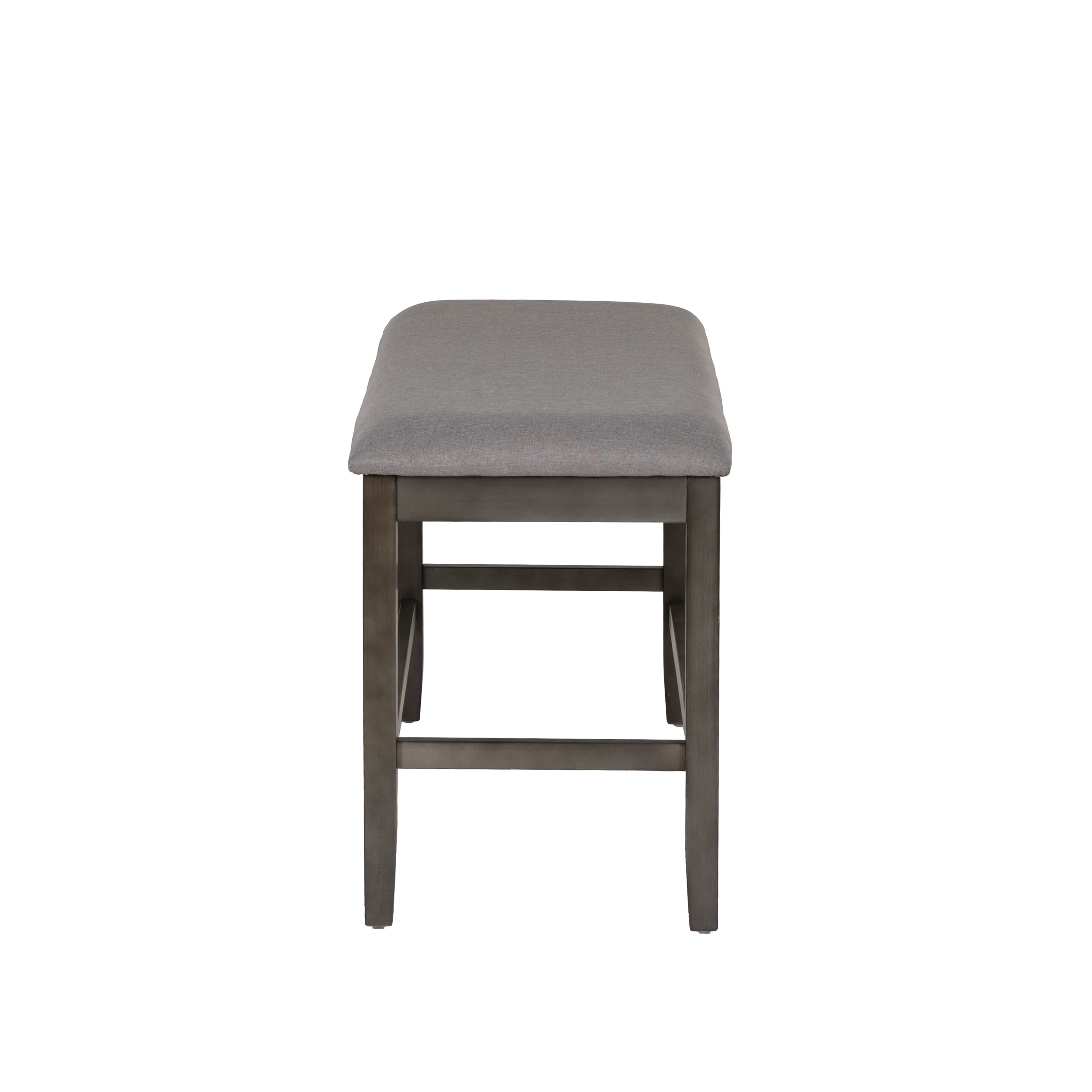 Powell Thewlis 25" Backless Farmhouse Counter Height Bench, Gray