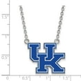 thumbnail image 2 of Sterling S. Rh-p LogoArt U of Kentucky Large Enamel Pendant With Necklace; 18 inch; for Adults and Teens; for Women and Men, 2 of 2