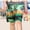 Green, variant on Fnnxeal Mens Palm Tree Print Swim Trunks Quick Dry Board Shorts with Pockets Plus Size Hawaiian Beach Shorts,Size 3XL