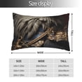 thumbnail image 2 of Fotbe Noble Style Bald Eagle Funda de Almohada Decorativa Estilo Occidental, Lujo en Algodón, Fundas para Almohadas King, Cojín Estampado para Decoración del Hogar-20"x30", 2 of 6