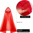 thumbnail image 4 of Hooded Cloak Adult Sheer Cape Witch Queen Cosplay Costume for Halloween Christmas Special Festivals Renaissance, 4 of 7