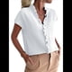 thumbnail image 3 of Camisetas Sin Mangas de Verano Informales con Cuello en V y Volantes para Mujer S, 3 of 10