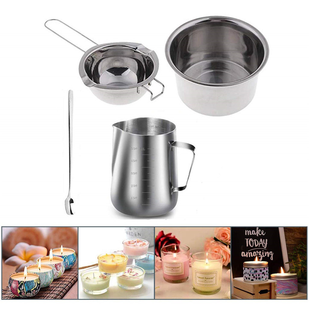 lanema Candle Making Kit Melting Pot,Candle Tins Double Boiler Hand Craft Tools for Beginners, Children and Adults Starter