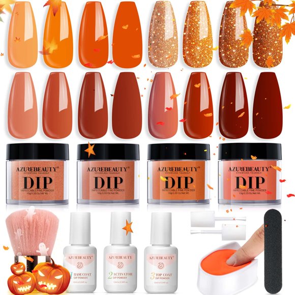 Set de 12 unidades de pintura en polvo para uñas AZUREBEAUTY Dip Powder