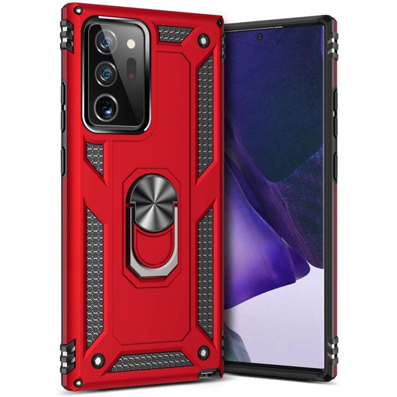 GREATRULY Ring Kickstand Phone Case for Samsung Galaxy Note 20 Ultra,Heavy Duty Dual Layer Drop Protection Galaxy Note