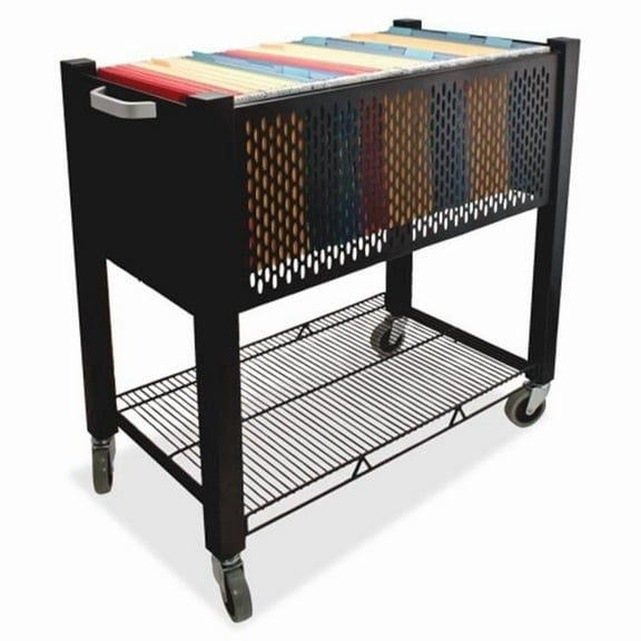 InstaCart File Cart- 15w x 28-3/4d x 27-3/4h- Black