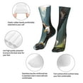 thumbnail image 3 of Uemuo Forest River Bald Eagle for 16in Socks, Cotton Socks Sports Socks Knee High Socks Comfortable Socks For Men, Women, 3 of 7