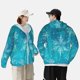 thumbnail image 4 of Balery Christmas Snow Sudadera ligera de manga larga con capucha y protección solar UPF 50+ para hombre y mujer, ideal para pesca y running-Small, 4 of 7