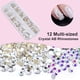 thumbnail image 3 of AB Nail Art Rhinestones Decoraciones Piedras de uñas para suministros de arte de uñas y diamantes de imitación de cristal transparente con pinza para recoger y bolígrafo punteador para recoger, 3 of 7