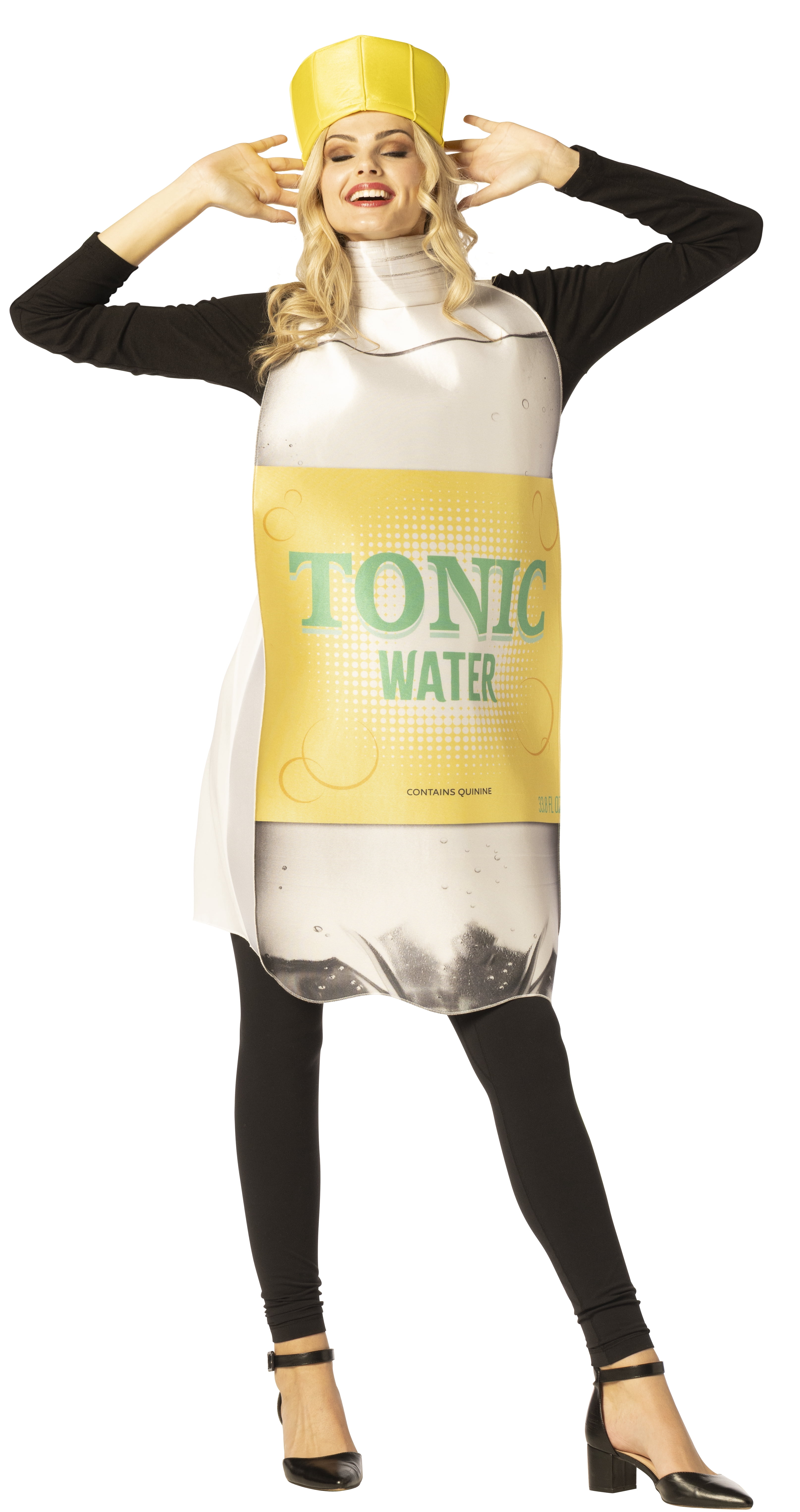 Imposta Costumes Tonic Water Bottle with Hat Halloween Costume, Multicolor, Men and Women, One Size Fits Most, 30052-OS