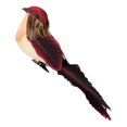 thumbnail image 2 of de pájaros jardín escultura interior al aire libre paisaje Vino rojo Sunnimix Pájaros artesanales emplumados, 2 of 8