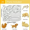 thumbnail image 3 of Pet Sofa Theme Carbon Steel Cutting Dies Stencils for DIY Scrapbooking Photo Album Decorative Embossing Paper Card Furniture & Appliances 160x140x0.8mm, 3 of 7