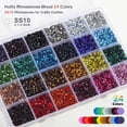 thumbnail image 2 of Kit de strass hotfix BEADSLAND SS10 de 24 colores, 14.400 piezas, 2 of 5