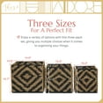 thumbnail image 4 of Adore Decor Botswana Two Tone Woven Brown Basket Set of 3, 4 of 4
