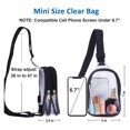 thumbnail image 5 of Openpig Mini Clear Bag Stadium Approved, Clear Sling Bag, Clear Crossbody Bag Fanny Pack, Clear Concert Bag Purse Belt Bag Chest Bag Stadium Approved for Women, 5 of 9