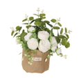 thumbnail image 2 of Flor colgante artificial Flores falsas con un adorno de bolso de arpillera para la boda Sala de estar de verano Sala de estar en casa estantería, 2 of 8