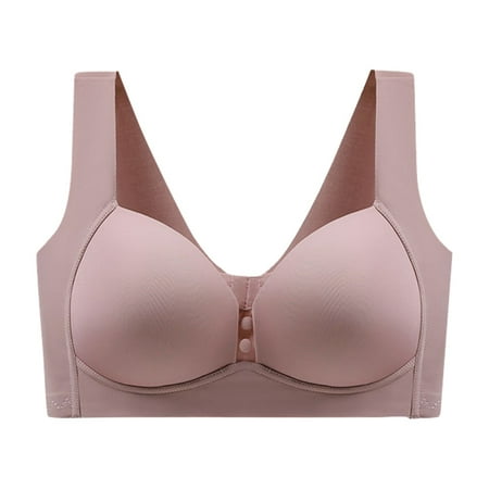 

DNDKILG Women s Push-Up T-Shirt Bra Bras Lace Plunge Bras Pink 2XL