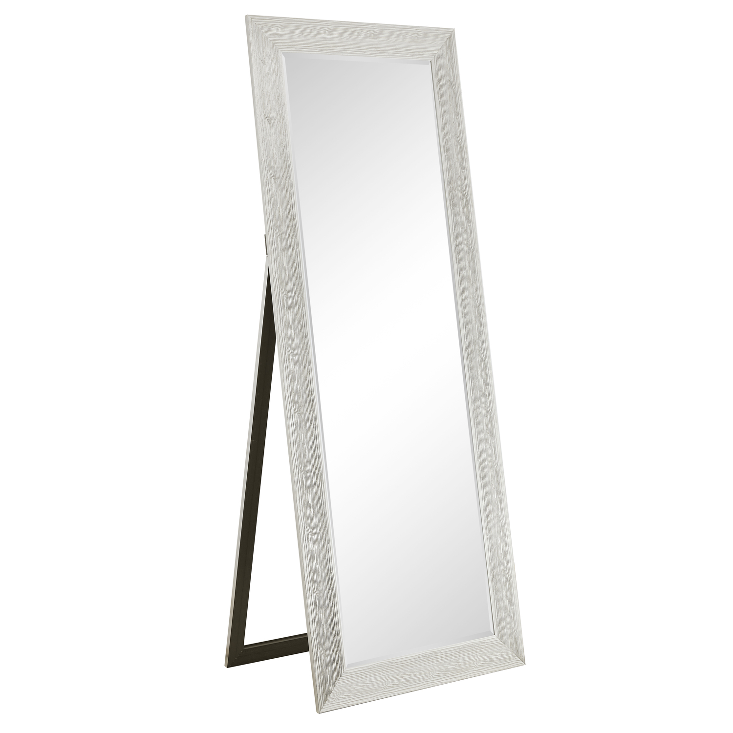 Full Body Mirror with Stand Wooden Framed Floor Length Mirror Stand Up Mirror  Full Length Mirror with Stand Mirror Full Length Large Freestanding Leaner  Mirror Faux Wood Mirror with Stand – Silver