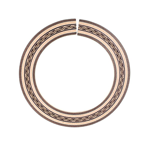 Guitarra Acústica con Incrustaciones de Madera de 100mm