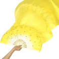 thumbnail image 1 of Flmtop Dance Fans Durable 5 Colors Right Hands Willowy Rivet Fixed Dance Veils for Dancing, 1 of 1