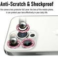 thumbnail image 6 of [3+1] CamLabs iPhone 13 Pro & iPhone 13 Pro Max Camera Lens Protector - 4Pc Glass & Metal - Pink Diamond, 6 of 10