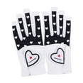 thumbnail image 1 of Eigraketly Guante de golf para mujer Microfibra en forma de corazón Antideslizante Cómodo Ajustable Accesorios de golf resistentes al desgaste Red-19 Golf Negro-18 Eigraketly OD019678-01, 1 of 6
