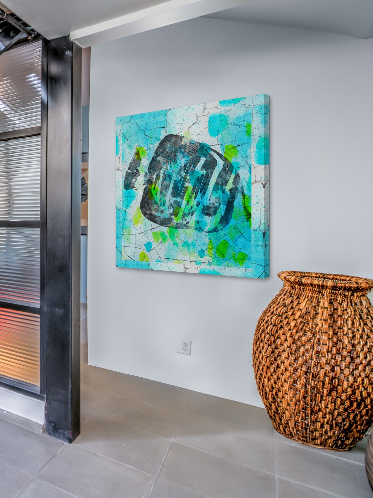 "The Reefs Inhabitant" Painting Print on Wrapped Canvas