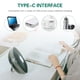 thumbnail image 5 of Ventilador de camping recargable por USB Ventilador colgante de 4 velocidades con luz LED Abanopi Blanco, 5 of 7