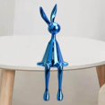 thumbnail image 1 of pitrice Sitting Rabbit Ornament Bunny Figurine for Bookshelf Living Room Bedroom Blue S, 1 of 9