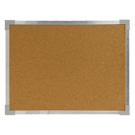 Flipside Products Aluminum Framed Cork Board, 18 Inch x 24 Inch