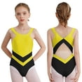 thumbnail image 2 of Aislor Kids Girls Gymnastic Leotard Sparkly Ballet Athletic Activewear Classic Dancewear Yellow 10, 2 of 7