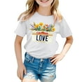 thumbnail image 3 of Hienoo Big Girls Tshirt California Printed Short Sleeve T-Shirt Casual Summer Kids Tee Shirt, 3 of 3
