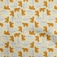 thumbnail image 1 of oneOone Velvet Light Yellow Fabric Animal Sewing Fabric By The Yard Printed Diy Clothing Sewing Supplies 58 Inch Wide, 1 of 5
