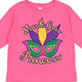 thumbnail image 4 of Inktastic Mardi Gras Princess Girls Long Sleeve Toddler T-Shirt, 4 of 5