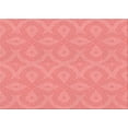 thumbnail image 1 of Ahgly Company Machine Washable Indoor Rectangle Transitional Light Coral Pink Area Rugs, 2' x 3', 1 of 7