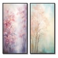 thumbnail image 2 of Designart "Pink Trees love expression II" Trees Framed Wall Art Set Of 2 - Pink Landscapes Frame Gallery Set For Office Decor, 2 of 7