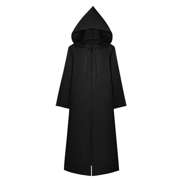 Túnica de monje medieval unisex, túnica de cosplay, chal, disfraz de escenario, capa grande, capa para hombre