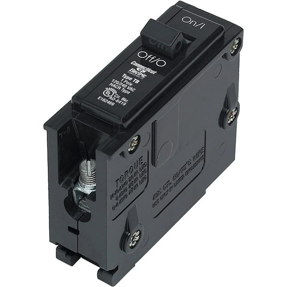 Connecticut Electric UBITB120C UL Classified Circuit Breaker, 1-Pole 20-Amp