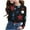 Black, variant on 3-14 Years Kids Y2K Tops Long Sleeve Crewneck T Shirts Funny Stars Graphic Shirts Fashion Color Block Blouses Soft Tees