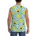 thumbnail image 4 of Balery Avocado and Hearts Camisetas sin mangas para hombre, absorbe la humedad y protege contra el mal olor.-XX-Large, 4 of 7