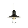 thumbnail image 2 of JONATHAN Y Deere 12" Adjustable Iron/Glass Cage Light LED Pendant, Black, 2 of 6