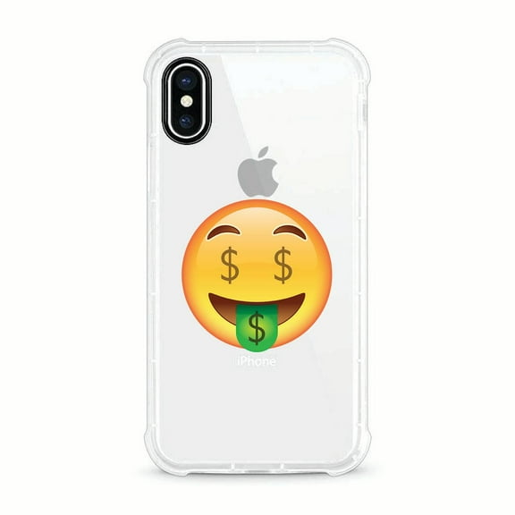 OTM Essentials iPhone X Clear Rugged Edge Phone Case, I.C. Money