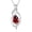 01 - Garnet, variant on FANCIME Birthstone Necklace for Women Teardrop Necklace S925 Sterling Silver Infinity Love Birthday Gifts for Mom Women, 16"+2" Inches