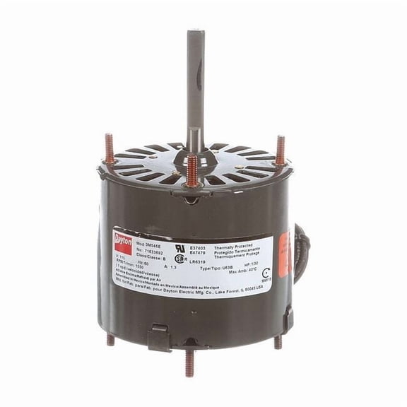 Dayton HVAC Motor,1/30 HP,1550 rpm,115V,3.3 71633692M