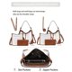 thumbnail image 5 of Set de monederos BAVERGE para mujer, piel grande, 3 unidades+cartera, 5 of 7