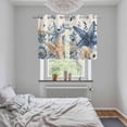 thumbnail image 4 of Blue Starfish Coastal Kitchen Curtains Window Panels, Eucalyptus Summer Nautical Shell Rustic Insulated Window Treatment Curtain, Grommet Curtains for Bedroom/Living Room, 2 Piece 27.5"Wx39"L, 4 of 8