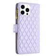 thumbnail image 3 of Allytech for Apple iPhone 14 Pro Wallet Case for Women & Men,Premium PU Leather Zipper Pocket Magnetic Clasp Flip Holder Card Slots Shockproof Phone Case with Wrist Strap,Purple, 3 of 10