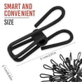 thumbnail image 5 of 30 Pack Black Chip Clips for Food Bags - PVC 2 Inch Coated Sealer for Sealing Food - Paper Holder, Clothesline Clip for Laundry Hanging, Kitchen Bags, Multipurpose Clothes Pins, 5 of 6