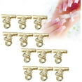 thumbnail image 2 of 12pcs Curve C, Nail Pinching Clips Extension Fiber Extension Film Clip File File Clip Art AccessoriesGold (Gold), 2 of 5